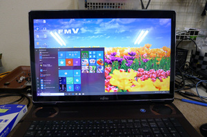 Win10にアップ 2011年モデル 富士通NH77/CD 那珂市