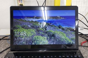 液晶割れじゃなくガラス割れ NEC LS550SSB 水戸市