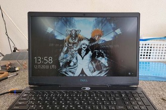 液晶パネル割れ ゲーミングPC DELL G3 水戸市