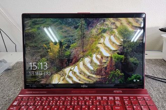 富士通Lifebook AH53/D1 液晶パネル割れ修理 城里町