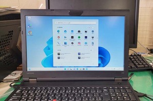 左上にカーソルだけ?Lenovo ThinPad L560