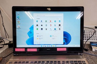 起動不能 NEC LL750MSG 高速化・OSアップグレード