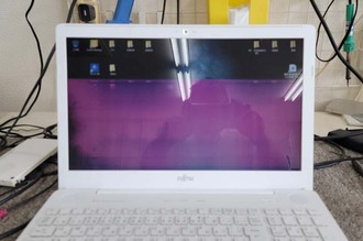 画面表示不良 富士通Lifebook AH50/X 水戸市