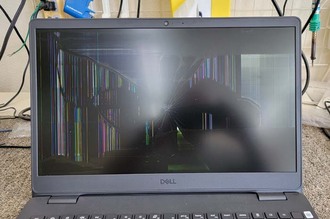 液晶パネル割れ DELL Inspiron3501 那珂市