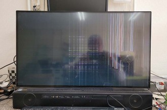 液晶パネル割れ 富士通ESPRIMO FH90/D2 27インチ