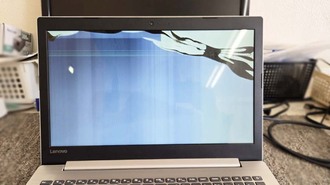 液晶パネル割れ 東海村から Lenovo 15.6インチ Ideapad330
