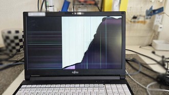 液晶パネル割れを早く、安価に修理したい 大洗町法人様 富士通 A5512/KX