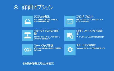 詳細オプション画面